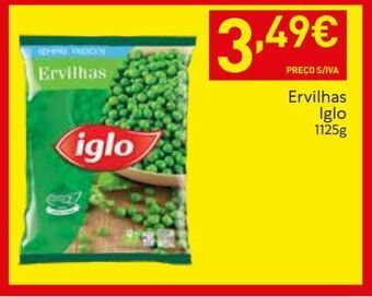 Recheio Ervilhas congeladas iglo promoção