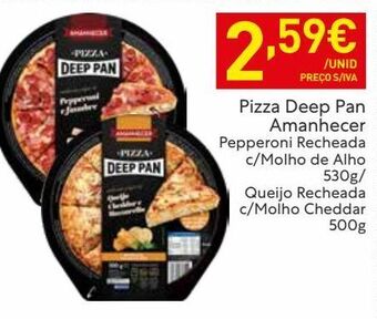 Pizza congelada amanhecer