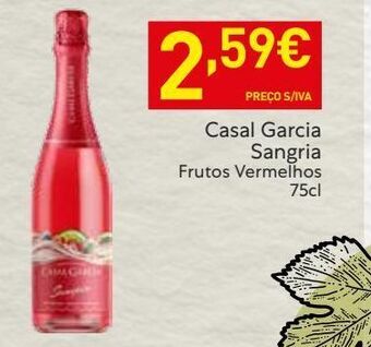 Recheio Sangria casal garcia promoção
