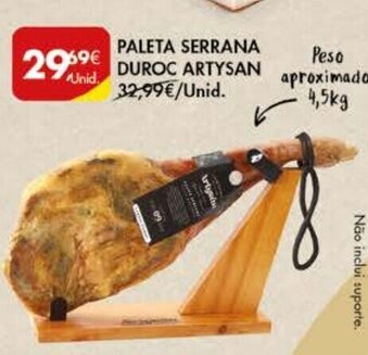 Pingo Doce Paleta Serrana Duroc Artysan promoção