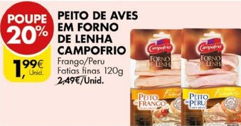 Pingo Doce Peito de Aves em Forno de Lenha Campofrio 120g promoção