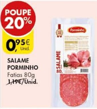 Pingo Doce Salame Porminho 80g promoção