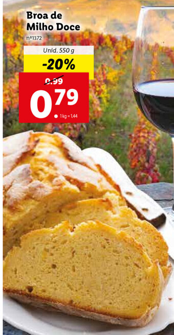 Lidl Broa de Milho Doce 550g promoção
