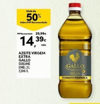 Continente Bom dia Azeite virgem gallo promoção