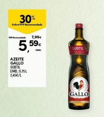 Continente Bom dia Azeite extravirgem gallo promoção
