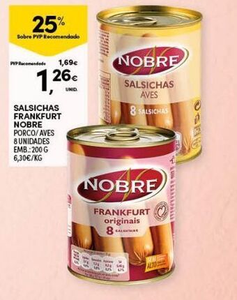 Continente Bom dia Salsicha nobre promoção