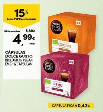 Continente Bom dia Cápsulas de café dolce gusto promoção