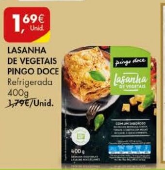 Lasanha de Vegetais Pingo Doce 400g