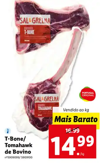 Lidl T-Bone/ Tomahawk de Bovino promoção