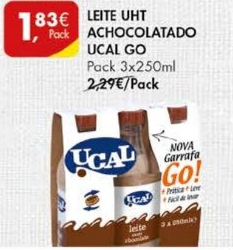 Leite UHT Achocolatado Ucal Go 3x250ml