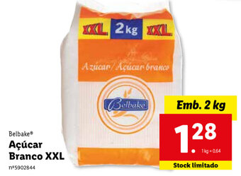 Lidl Belbake Açúcar Branco XXL 2kg promoção