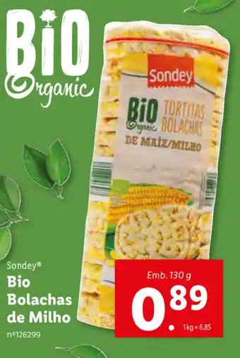 Sondey Bio Bolachas de Milho 130g