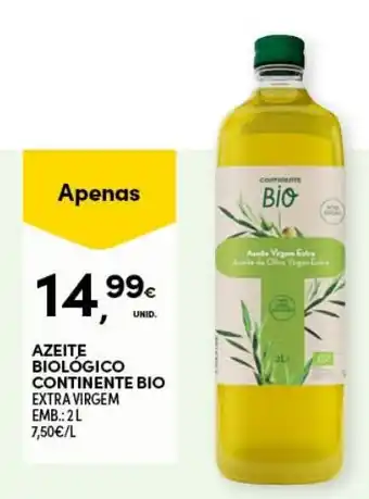 Azeite Biológico Continente Bio 2L