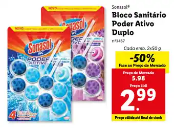 Lidl Sonal Bloco Canitário Poder Ativo Duplo 2x50g promoção