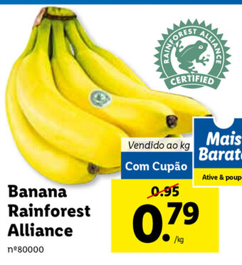 Lidl Banana Rainforest Alliance promoção