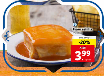Lidl Francesinha 500g promoção
