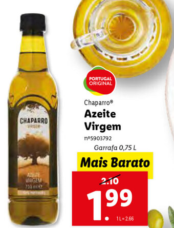 Lidl Chaparro Azeite Virgem 0,75L promoção