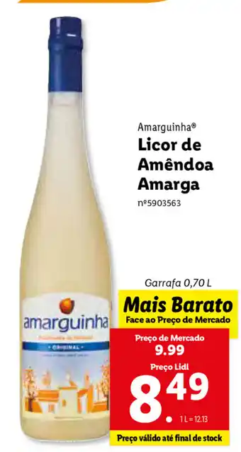 Lidl Amarguinha Licor de Améndoa Amarga 0,70L promoção
