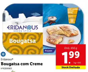Lidl Eridanous Bougatsa com Creme 450g promoção