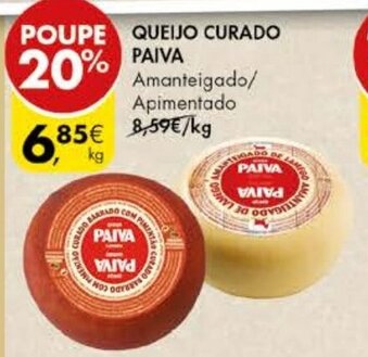 Pingo Doce Queijo Curado Paiva promoção
