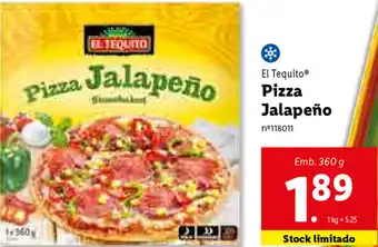 Lidl El Tequito Pizza Jalapeño 360g promoção