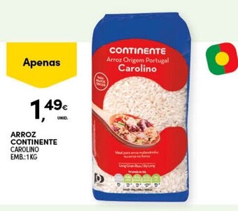 Continente Arroz Continente 1kg promoção
