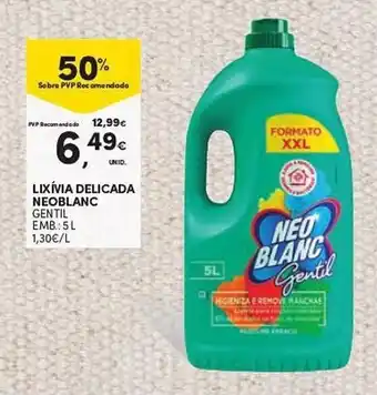 Continente Lixívia Delicada Neoblanc 5L promoção