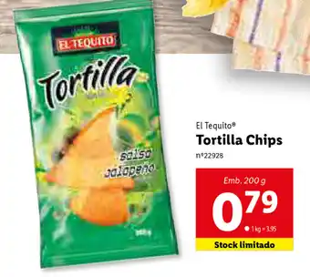 Lidl El Tequito Tortilla Chips 200g promoção