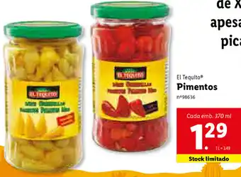 El Tequito Pimentos 370ml