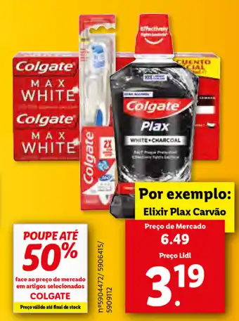 Lidl Colgate Elixir Plax Carvão promoção