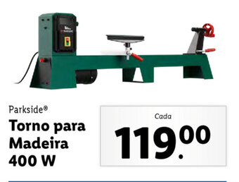 Lidl Parkside Torno para Madeira 400W promoção