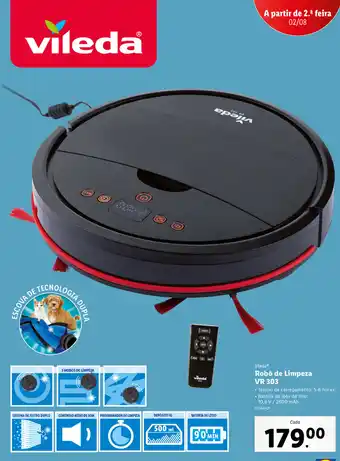 Lidl Vileda Robô de Limpeza VR 303 promoção