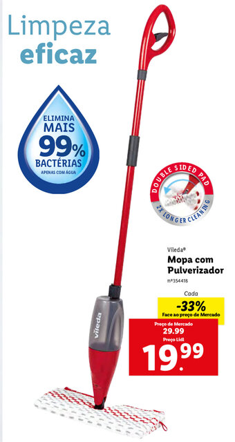 Lidl Vileda Mopa com Pulverizador promoção