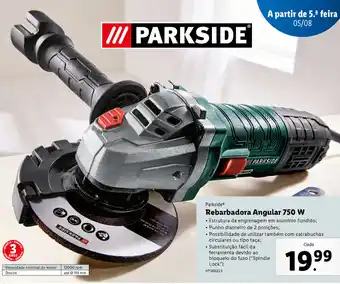 Lidl Parkside Rebarbadora Angular 750W promoção