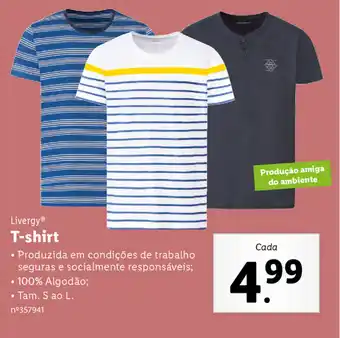 Lidl Livergy T-shirt S ao L promoção