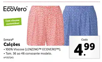 Esmara Calções 36 ao 48