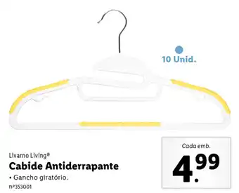 Lidl Livarno Living Cabide Antiderrapante 10 Unid promoção