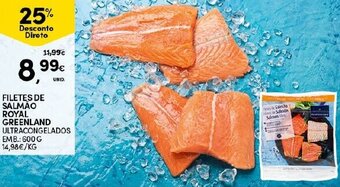 Continente Filetes de Salmoão Royal Greenland 600g promoção
