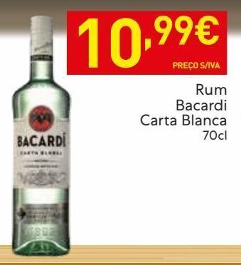 Recheio Rum bacardi promoção
