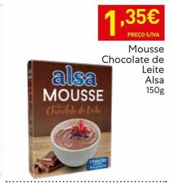 Recheio Mousse de chocolate alsa promoção