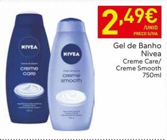 Recheio Gel de banho nivea promoção