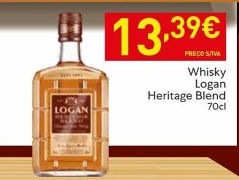 Recheio Uísque logan promoção