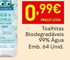 Recheio Toalhas umedecidas amanhecer promoção