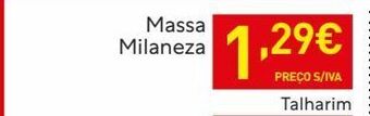 Recheio Macarrão milaneza promoção