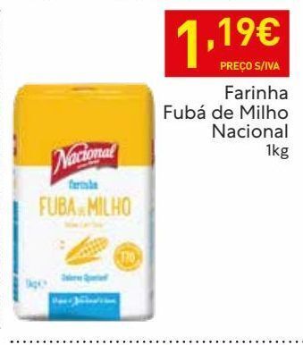 Recheio Farinha nacional promoção