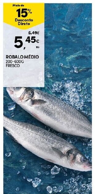 Continente Robalo Médio 200-600g Fresco promoção