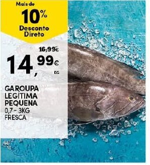Continente Garoupa Legítima Pequena 0,7-3kg promoção