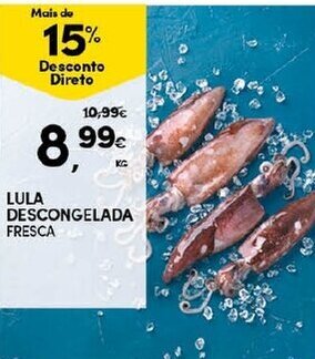 Continente Lula Descongelada Fresca promoção