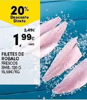 Continente Filetes Robalo Frescos 120g promoção