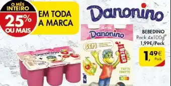 Pingo Doce Danonino Bebendo 4x100g promoção